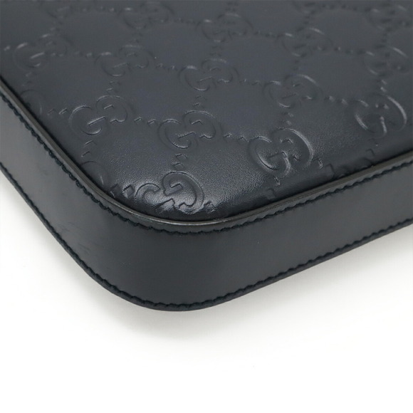 GUCCI Black Leather Shoulder Bag - Picture 4 of 8